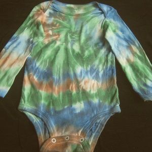 Tie-dyed 24-month cotton baby onesie